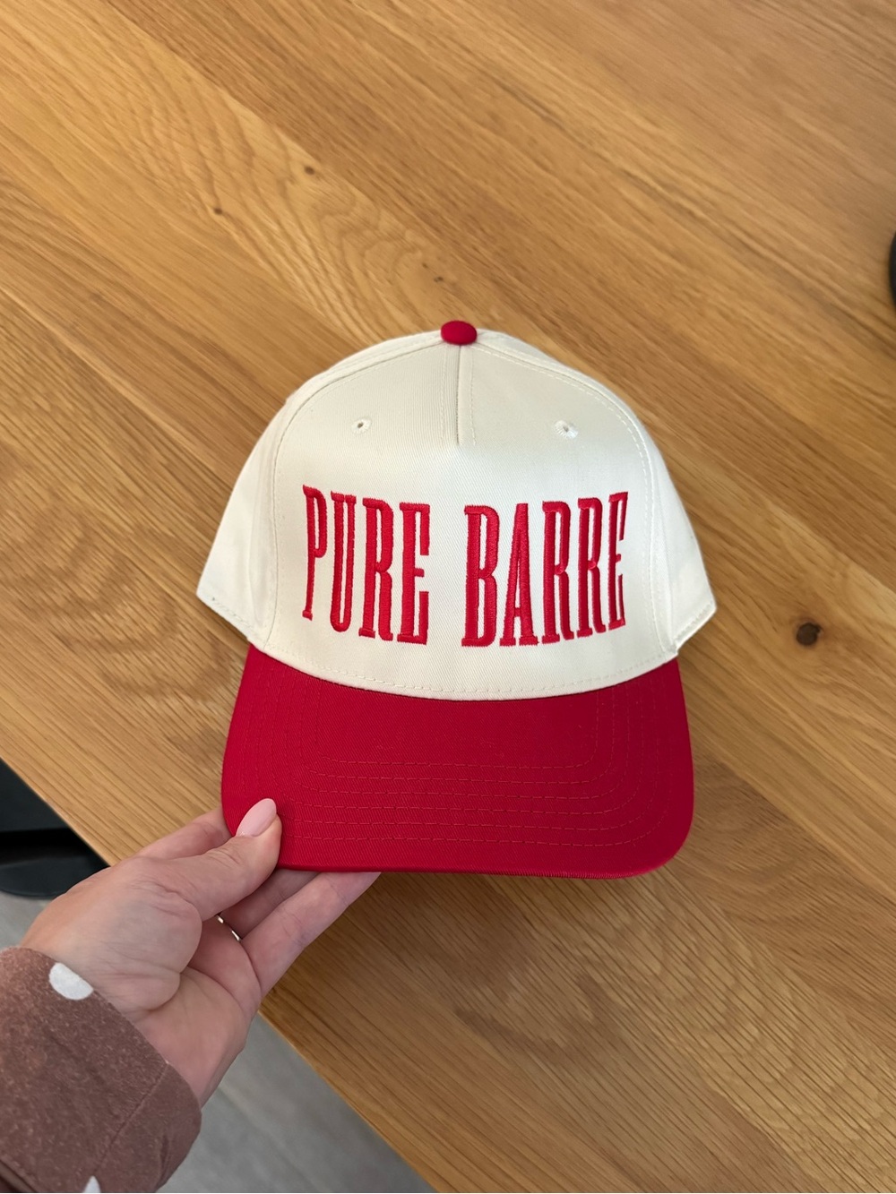 Pure barre trucker hat